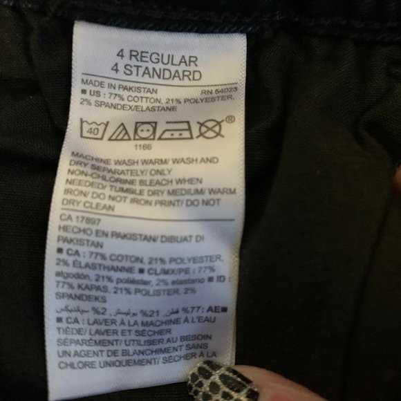 Old Navy Dark Wash Rockstar Midrise Skinny Jeans - Size 4 - Picture 5 of 7